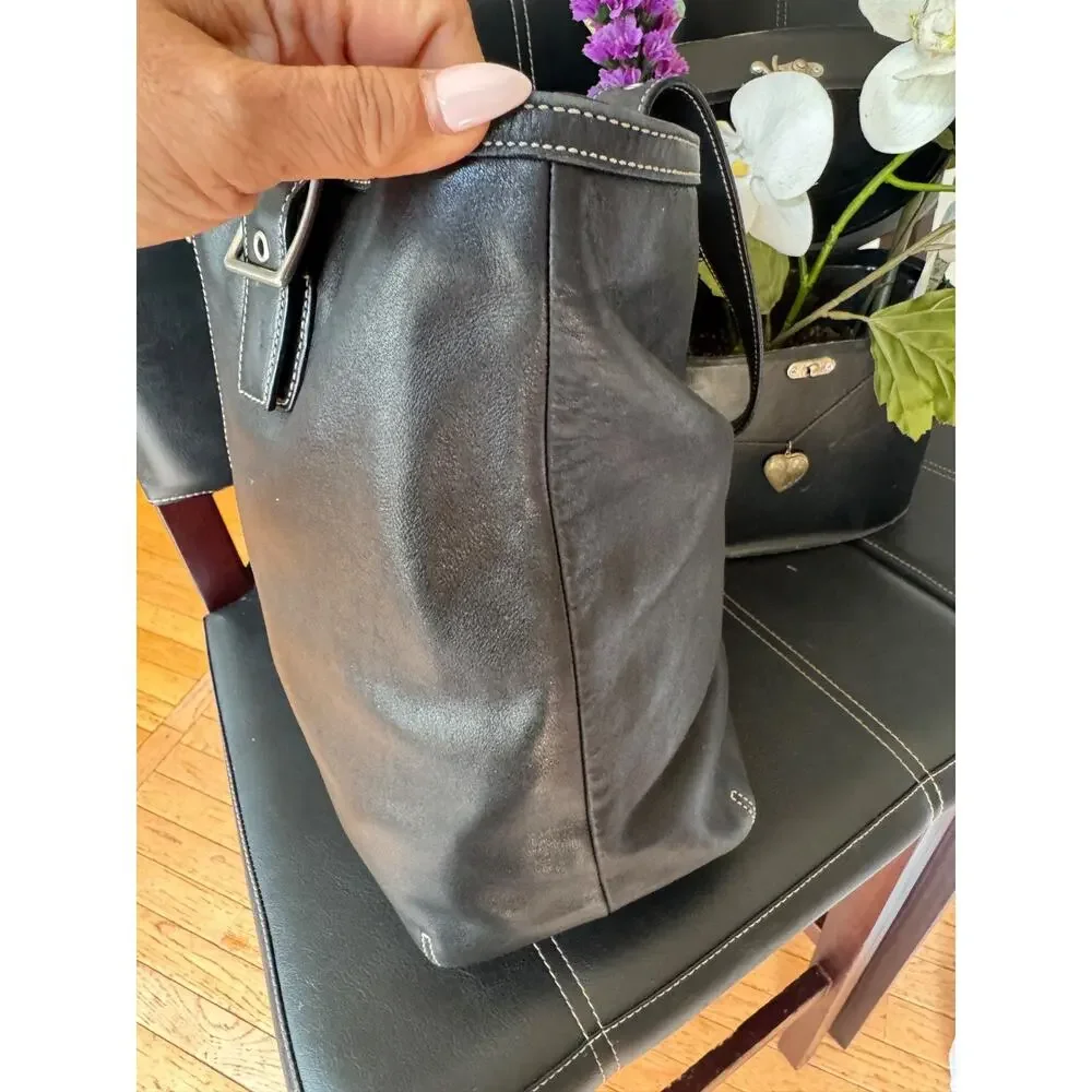 Coach 9573 black tote bag tote (300